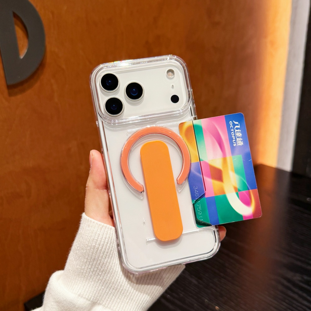 Clear Shockproof Bumper Case - 새로운 카드 홀더가 있는 맥세이프 마그네틱
