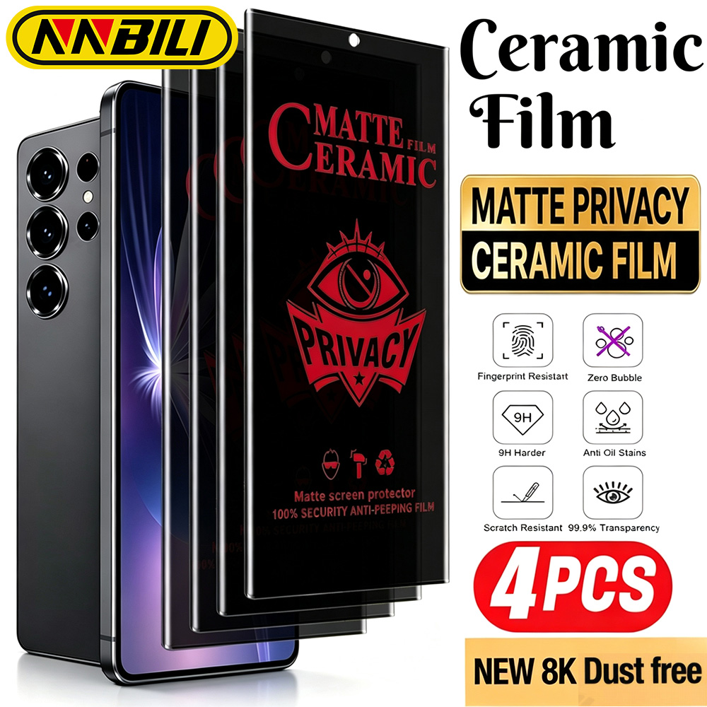 Matte Anti Glare Screen Protector - NNBILI 4개입 셀프 리페어 필름 삼성