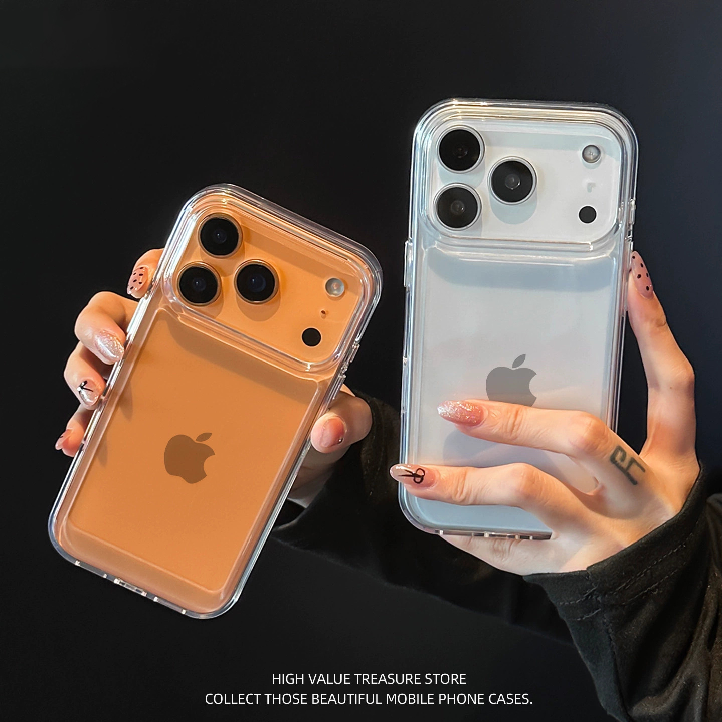 Clear Shockproof Bumper Case - 아이폰 17 에어 16 15 14