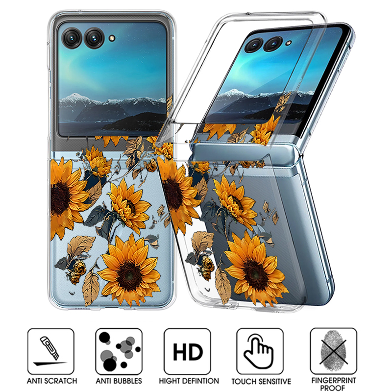 Clear Shockproof Bumper Case - 모토로라 레이저 50 40 울트라 레이저40