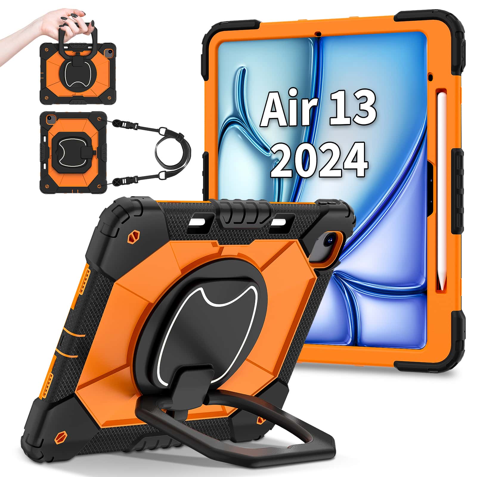 Heavy Duty 360 Full Body Protective Case - 아이패드 프로 13 M5 에어 13