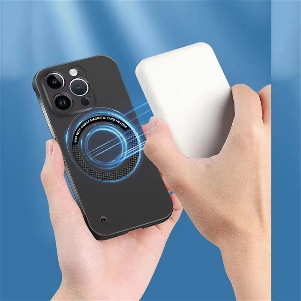 Magsafe 자기 프레임리스 전화 케이스 iPhone - Ultra Thin Frameless Phone Cover 리뷰 및 가격