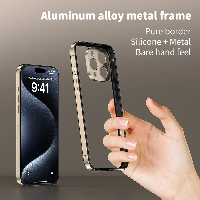 카메라 보호 + 하이브리드 실리콘 프레임 알루미늄 메탈 - Metal Bumper Aluminum Frame Case 리뷰 및 가격