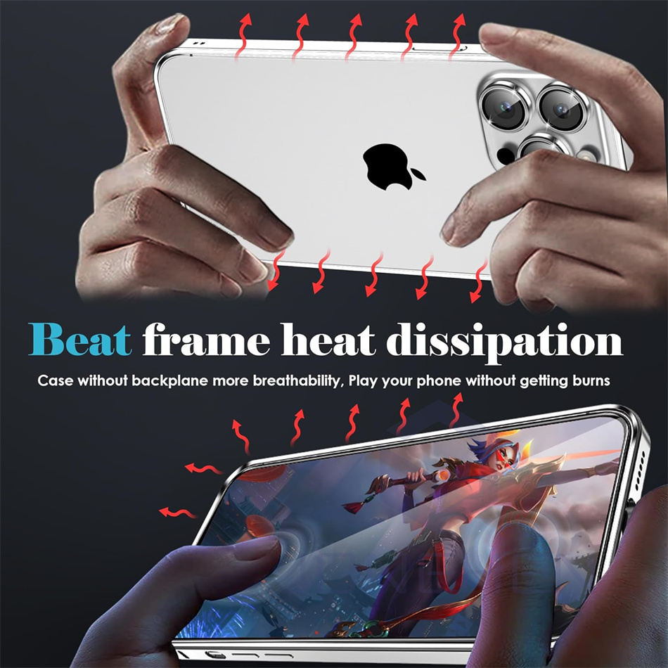 아이폰 12 13 14 플러스 15 16 17 18 프 - Metal Bumper Aluminum Frame Case 리뷰 및 가격