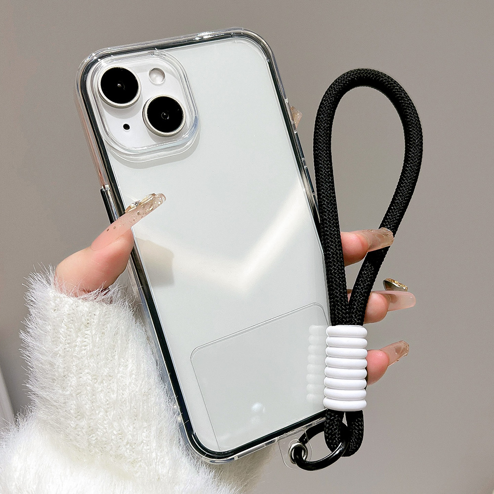 럭셔리 캔디 컬러 범퍼와 랜야드가 있는 아이폰 18 1 - Clear Shockproof Bumper Case 리뷰 및 가격