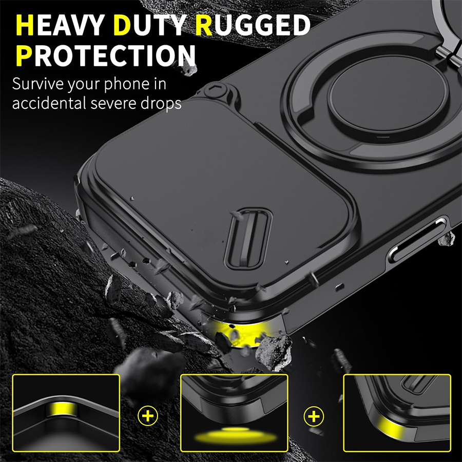 견고한 내구성을 갖춘 충격 방지 자석 부착형 휴대폰 케 - Heavy Duty 360 Full Body Protective Case 리뷰 및 가격