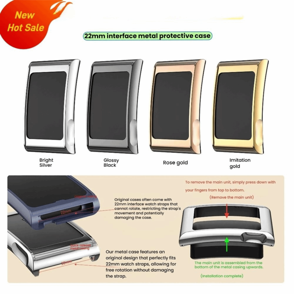 고품질 22mm 금속 프레임 시계 액세서리 충격 방지  - Metal Bumper Aluminum Frame Case 리뷰 및 가격
