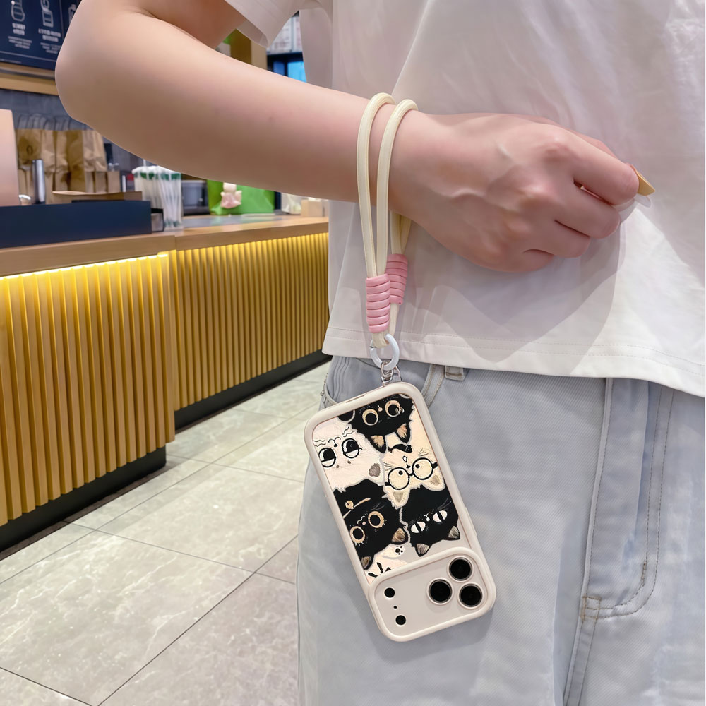 충격 방지 끈이 달린 귀여운 만화 고양이 폰 케이스 ( - Cute Cartoon Wrist Strap Silicone Case 리뷰 및 가격