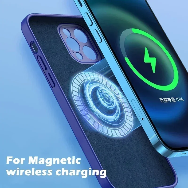 iPhone 18Pro 16 15 14 13 12 17 - Liquid Silicone Magnetic Phone Case 리뷰 및 가격