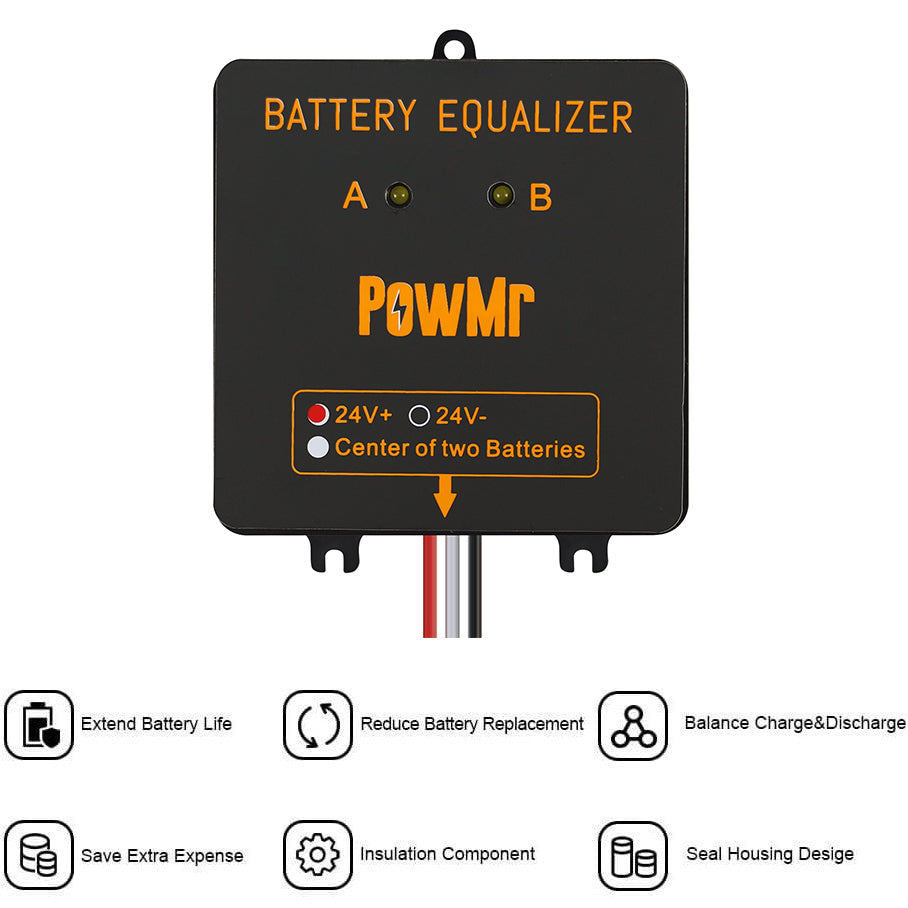 PowMr BE24 배터리 이퀄라이저, 24V 듀얼 1 - Power Banks 리뷰 및 가격