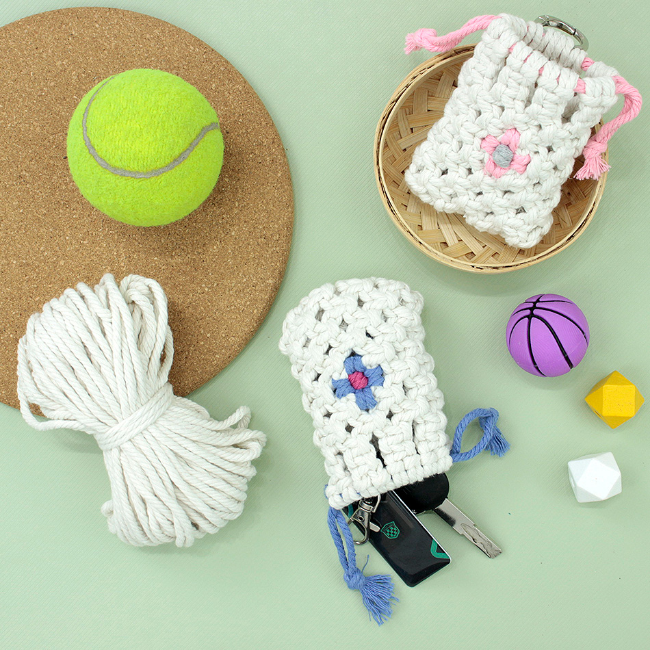 보헤미안 데이지 이어폰 보관 가방 마크라메 DIY 키트 - Earphones 리뷰 및 가격