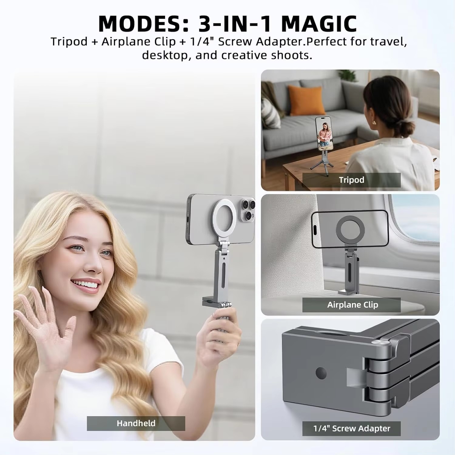 유니버설 마그네틱 폰 홀더 여행 필수품 자유로운 회전  - Phone Stands 리뷰 및 가격