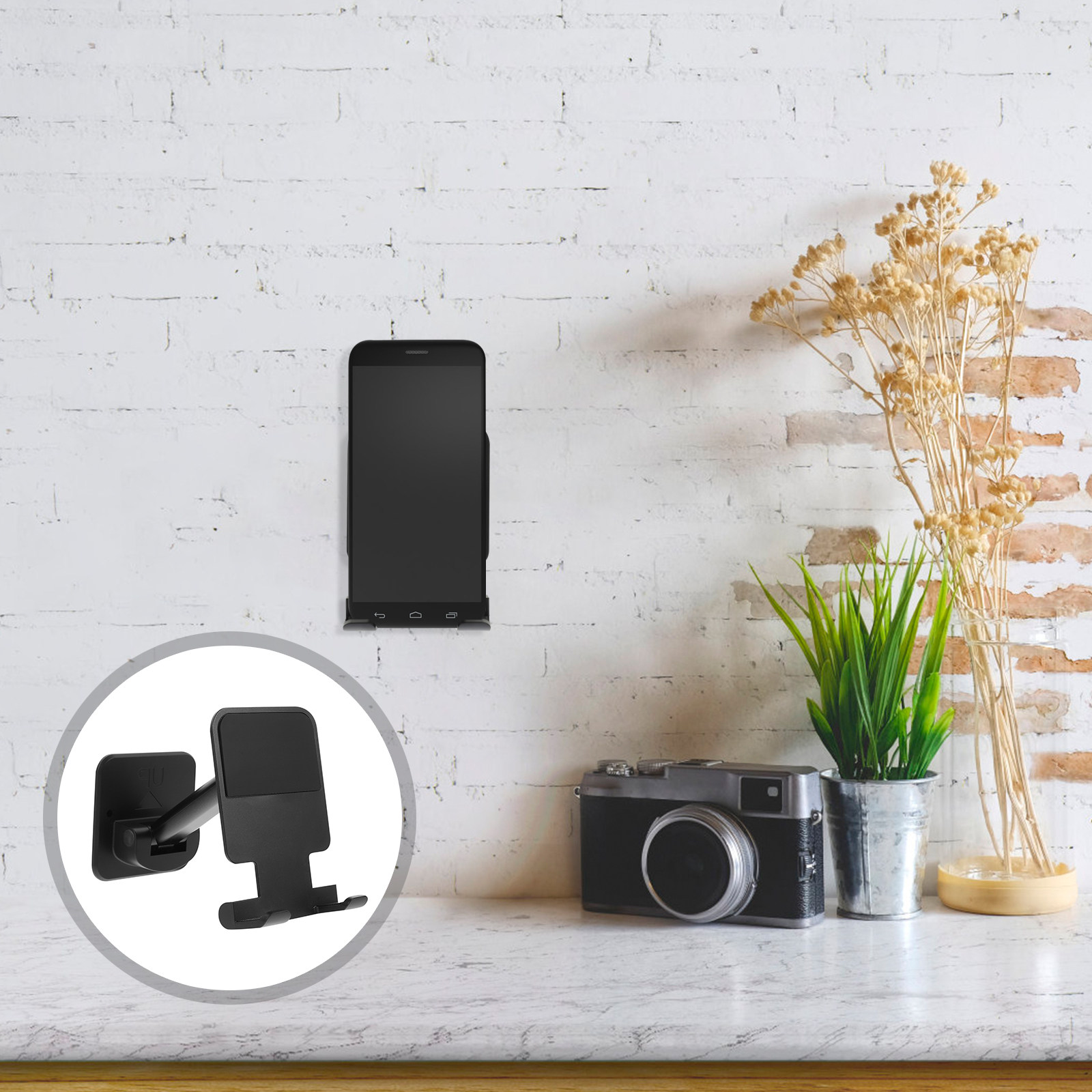 접착식 벽걸이형 휴대폰 거치대 접이식 스탠드 소형 경량 - Phone Stands 리뷰 및 가격