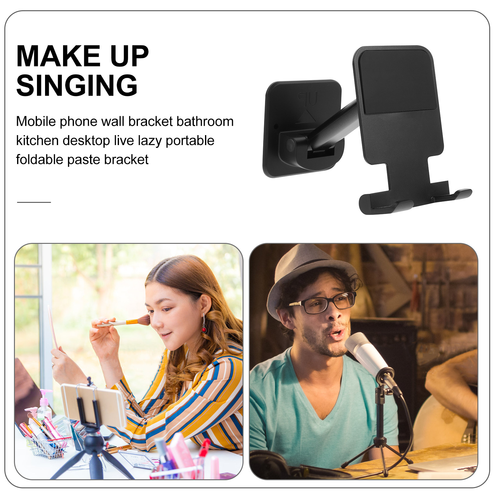 접착식 벽걸이형 휴대폰 거치대 접이식 스탠드 소형 경량 - Phone Stands 리뷰 및 가격