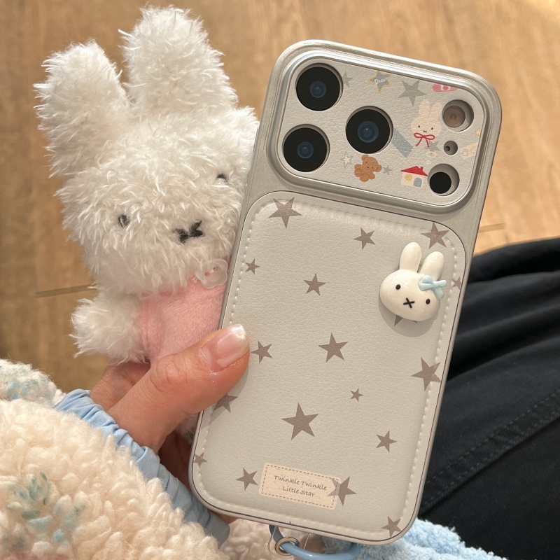 럭셔리 만화 귀여운 별 3D 입체 미피 가죽 폰 케이스 - Cute Cartoon Wrist Strap Silicone Case 리뷰 및 가격