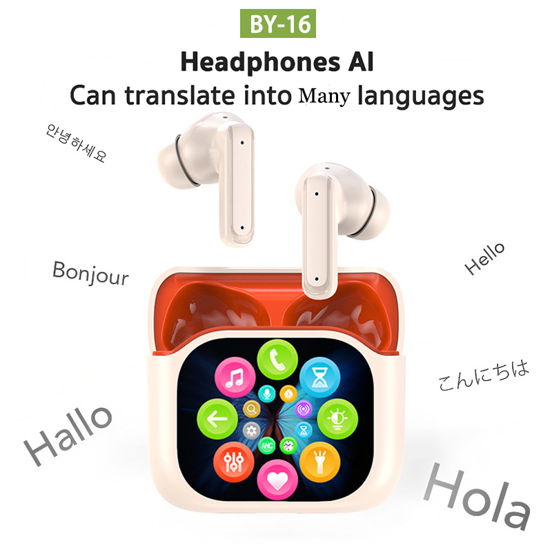 2025 AI 번역 블루투스 이어폰 스마트 디스플레이  - Earphones 리뷰 및 가격
