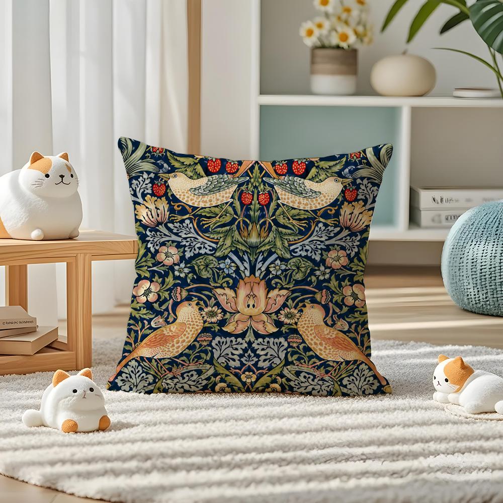빈티지 모리스 꽃무늬 쿠션 커버 베개 커버 플러시 원단 - Vintage Floral Pattern Soft Case 리뷰 및 가격