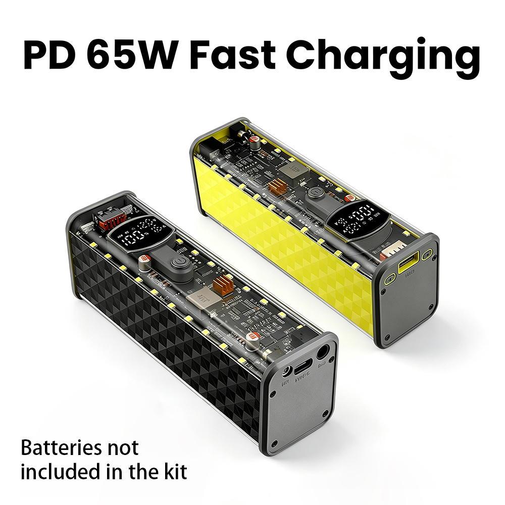 PD 65W 파워뱅크 DIY 케이스 8x18650 배터 - Power Banks 리뷰 및 가격