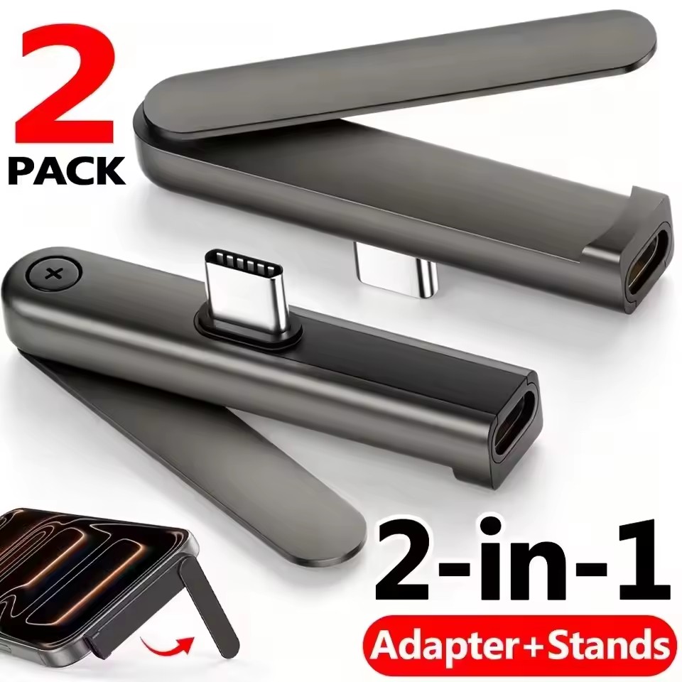 2/1개 휴대용 USB C-3.5mm 오디오 브래킷 접 - Phone Stands 리뷰 및 가격