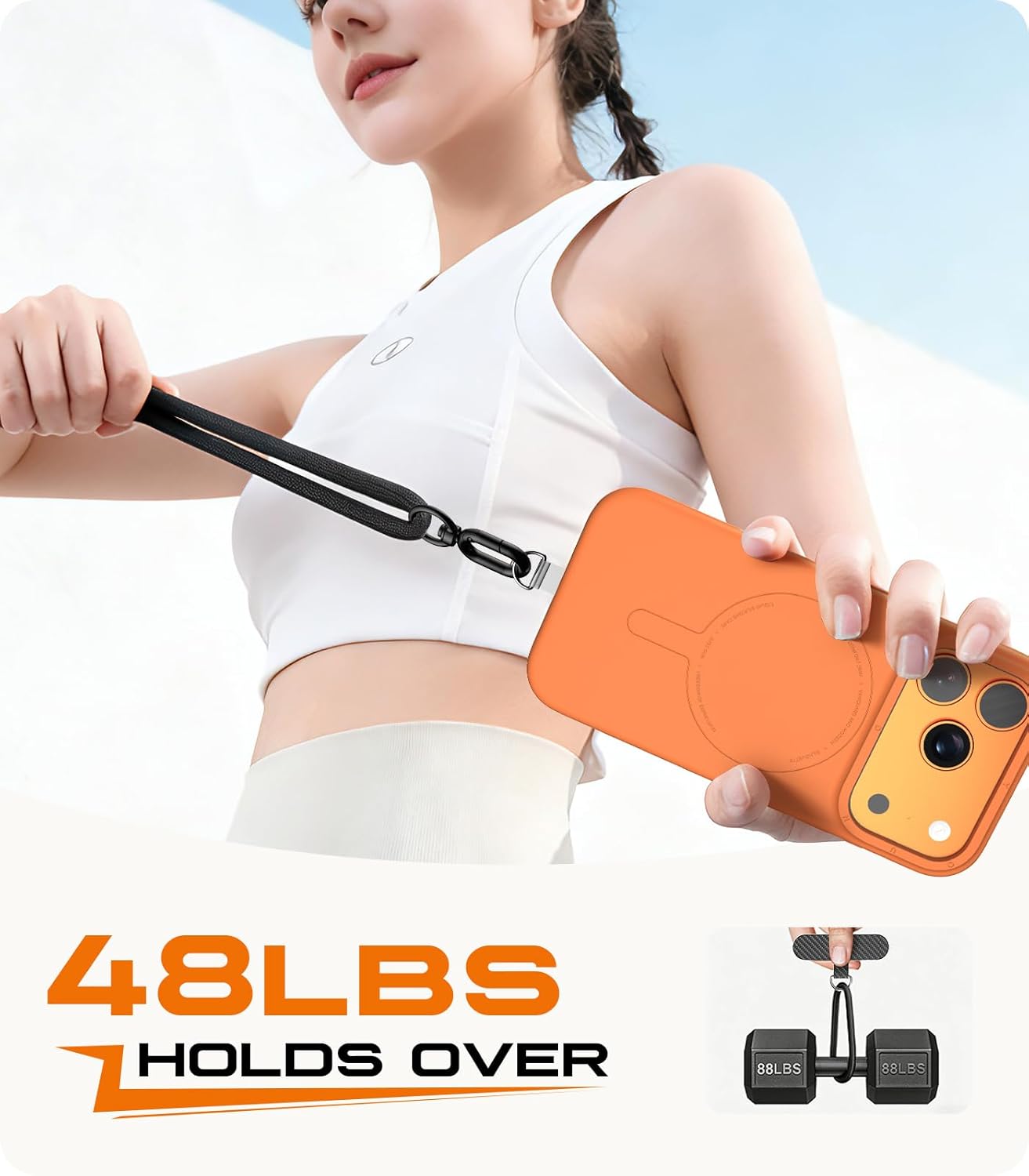 2개의 TPU 폰 탭이 있는 폰 랜야드 크로스바디, 조 - Crossbody Lanyard Neck Strap Case 리뷰 및 가격