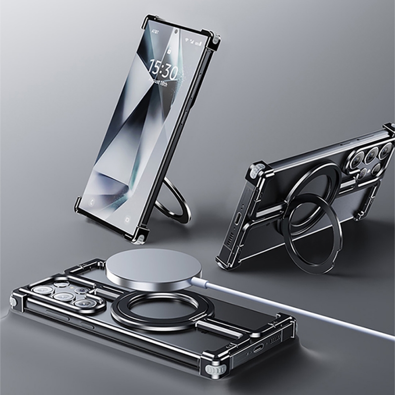 금속 프레임리스 마그네틱 거치대 폰 케이스, 삼성 갤럭 - Metal Bumper Aluminum Frame Case 리뷰 및 가격