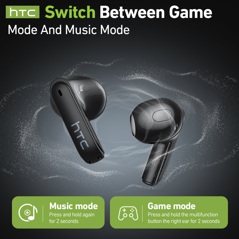 hTC 무선 게이밍 이어버드 LCD 스마트 스크린 실시 - Earphones 리뷰 및 가격