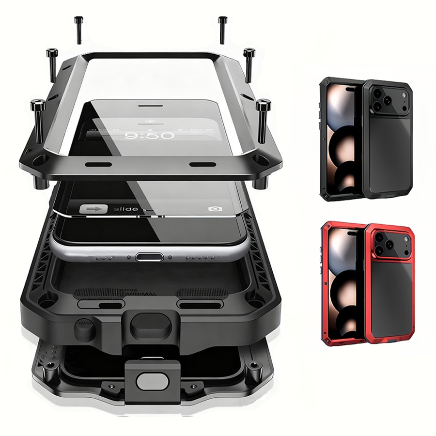 내구성이 뛰어난 금속 소재의 휴대폰 케이스, 내장형 강 - Heavy Duty 360 Full Body Protective Case 리뷰 및 가격