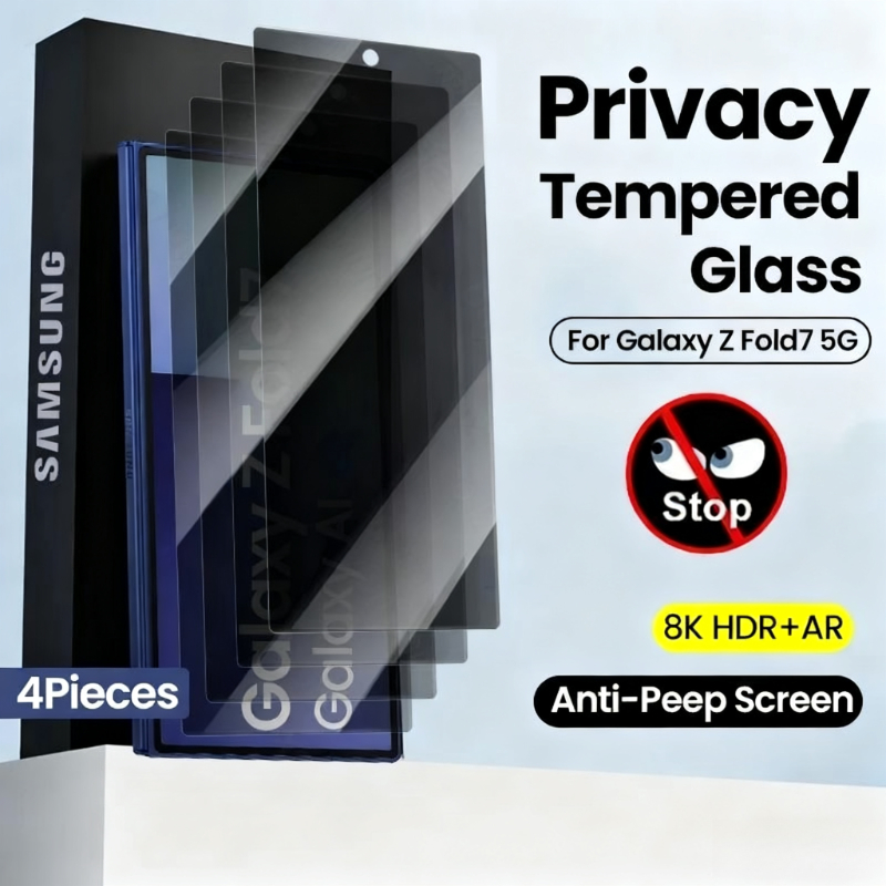 삼성 갤럭시 Z 폴드7 케이스용 프라이버시 글라스 4개 - Anti Spy Privacy Glass Case 리뷰 및 가격